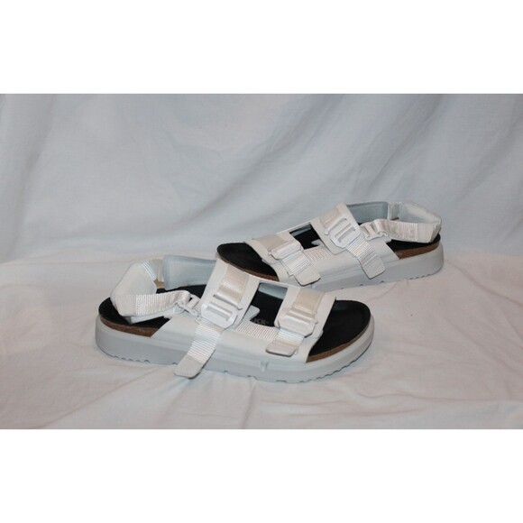 Birkenstock Shinjuku Leather Textile Men\'s Sandals NEW $230 WHITE EU 45 REGULAR main image 7